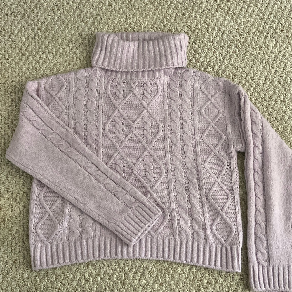 Lilac Turtleneck Sweater